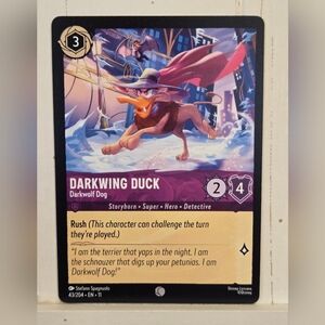 Darkwing Duck Darkwolf Dog 43/204 Disney Lorcana Chapter 11 Winterspell TCG Card